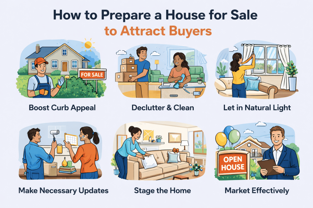 How to Prepare a House for Sale to Attract&nbsp;Buyers.