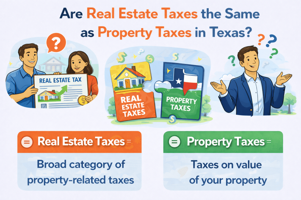 Are Real Estate Taxes the Same as Property Taxes in&nbsp;Texas?